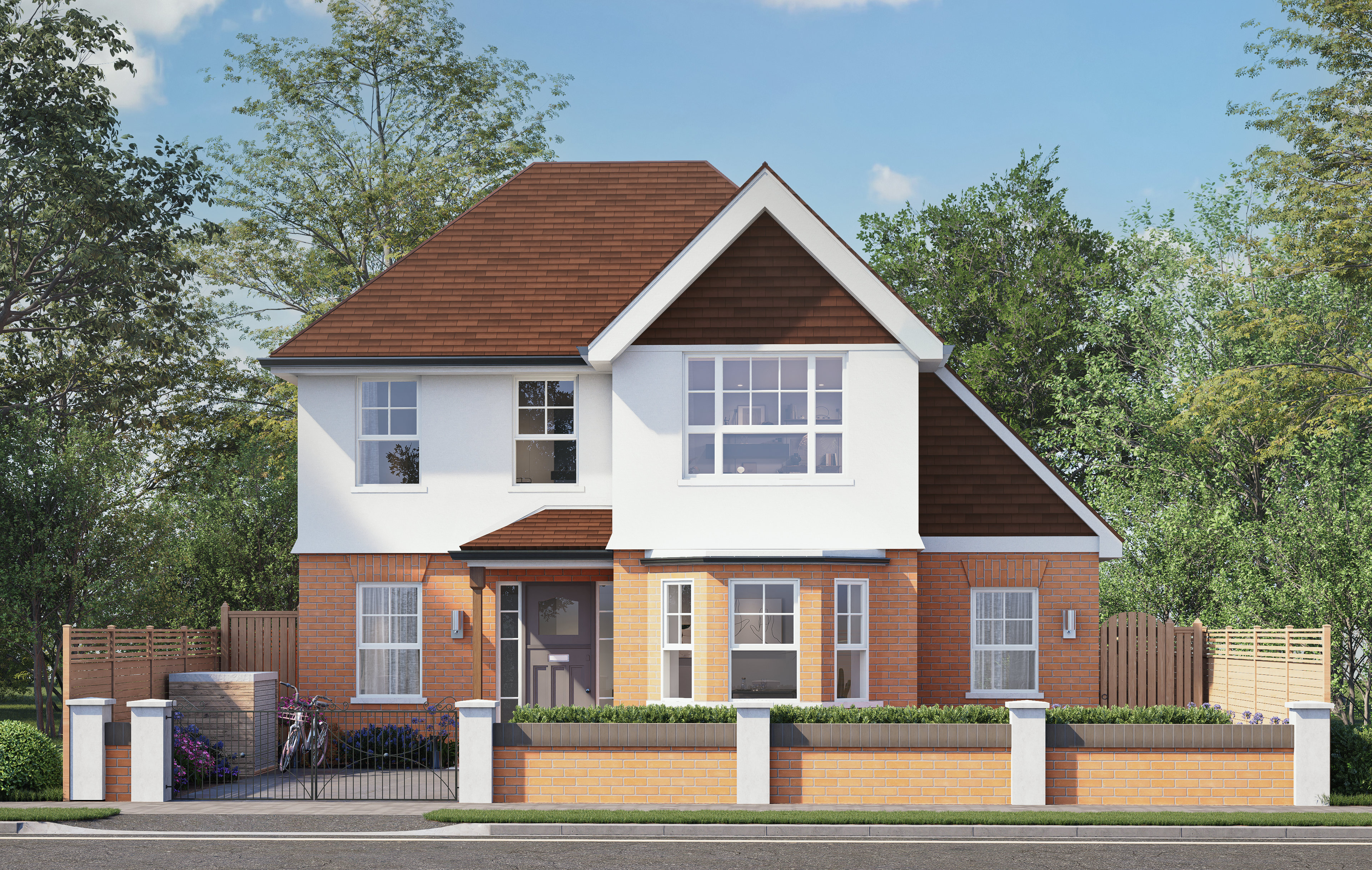 Modern suburban house