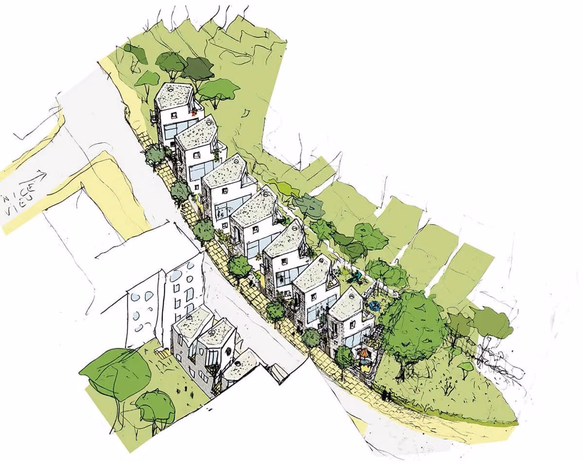 Town planning residential development